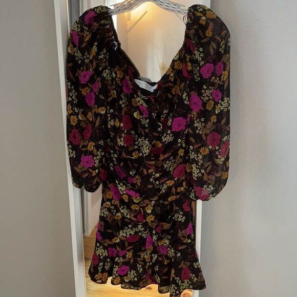 NWT ASTR The Label Floral Sweetheart Ruffle Dress - Picture 5 of 8